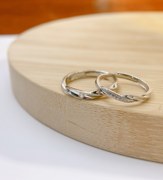品质莫比乌斯镶嵌锆石女情侣，浪漫情人节，礼物戒指纯银925指环戒指