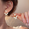 一款两戴~蝴蝶耳钉女小众设计高级感轻奢小巧耳环气质独特耳饰潮