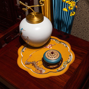 中式红木沙发坐垫餐垫桌垫防滑垫碗垫碟子垫餐桌复古布艺餐盘垫
