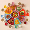 网红团圆拼盘餐具组合家用过年陶瓷碗碟套装，家庭盘子年夜饭碗盘子