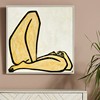 常玉曲腿裸女抽象人体挂画小众艺术装饰画餐厅客厅画电表箱挂画