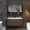 新中式实木陶瓷盆浴室柜智能，镜柜组合卫生间，洗手池洗脸盆柜洗漱台