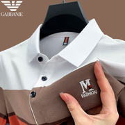 奇阿玛尼亚polo衫男士短袖，夏季纯棉高端翻领，t恤半袖休闲上衣体恤