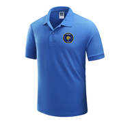ac国际米兰俱乐部足球运动训练队服男装polo针织衫，上衣短袖t恤夏