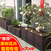 家庭特大户外专用阳台种菜盆组合种植箱长方形，花箱塑料花盆花槽