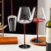 红杆高脚红酒杯大号勃艮第杯，家用套装网红水晶玻璃，高级感葡萄酒杯