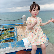 泡泡袖连衣裙女童2023夏季童装儿童洋气短袖韩版公主裙宝宝裙子潮