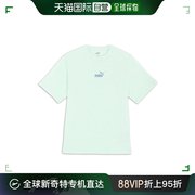 日本直邮 PUMA ESS+ MX NO1 Logo宽松T恤女春夏绿色运动健身T恤 6