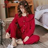 俞兆林睡衣女士春秋季纯棉长袖红色本命年冬天可爱家居服两件套装