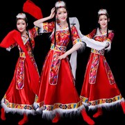 民族风舞蹈g表 服装演少数民族藏族演出服 水袖舞台服