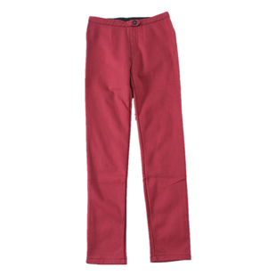 好品质复古砖红色，紧身修身小脚长裤铅笔裤打底裤