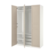 IKEA宜家国内代帕克思衣柜组合简约百搭简易衣橱出租房卧室用实用
