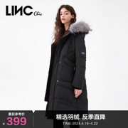 lincchic金羽杰羽绒服女修身派克服中长款羽绒服女冬季2088405