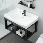 浴室挂墙式洗手盆柜组合小户型，家用卫生间一体，洗漱台池面盆洗脸盆