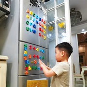 磁力黑板墙贴儿童早教益智文具，数字英文字母，大小写塑料冰箱磁性贴