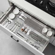 厨房抽屉分隔盒橱柜收纳分类整理盒自由组合叉餐具勺子收纳盒格