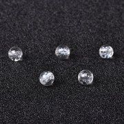 7a天然喜马拉雅白水晶(白水晶)散珠子爆花晶圆珠diy手工编织串珠材料配件