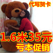 大号毛绒玩具熊1.6米1.8米公仔布娃娃大熊泰迪熊生日礼物女生熊猫
