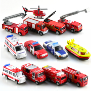 儿童玩具车仿真合金车模，迷你滑行小车，汽车云梯消防车警车救护车