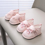 学步鞋8个月软底1-2岁宝宝，布鞋透气春秋，公主鞋小童室内家居地板鞋