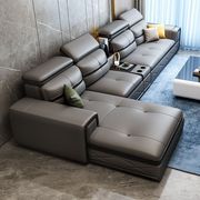 真皮沙发进口牛皮简约皮艺沙发现代客厅大小户型整装直排沙发组合