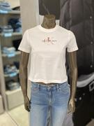 CK Jeans韩国24春J223451女士休闲渐变LOGO短款圆领短袖T恤