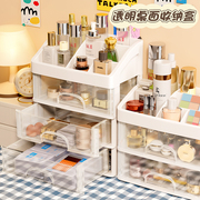 化妆品收纳盒家用透明桌面，抽屉口红化妆盒梳妆台，化妆刷宿舍置物架