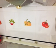 蔬菜水果田园墙贴画厨房橱柜门遮丑美化装饰贴纸冰箱贴瓷砖玻璃贴