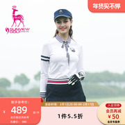 SVG高尔夫套装女纯情学院风长袖T恤衫原宿领结女士运动打底衫
