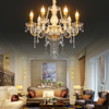 欧式客厅金色水晶吊灯68头卧室，灯餐厅蜡烛，灯简约大气复式楼灯具