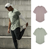 夏季美式纯色男士t恤上衣宽松半袖健身速干衣服跑步圆领运动短袖