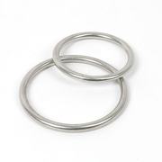 。304不锈钢圆环 窗帘圈环扣环 无缝环焊接安全环O圆形吊环网鱼