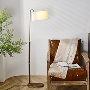 风琴落地灯美式复古客厅羊皮纸设计感诧寂风卧室沙发边氛围台灯具