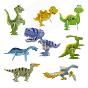 儿童纸质立体拼图可爱卡通恐龙造型立体小拼图玩具食品小拼图