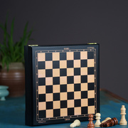 国际象棋小学生木质游戏棋迷你便携实木棋子儿童益智生日礼物