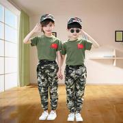 儿童军训迷彩服套装袖5453456男女孩特兵夏令种营中小学短生特训