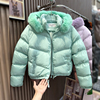 毛领羽绒棉服女2023年设计感小众休闲洋气时尚加厚冬季短外套