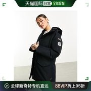 香港直邮潮奢napapijri女士，极地保暖防水大衣，(黑色)