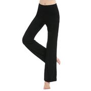 舞蹈裤莫代尔瑜伽裤女健美微喇叭直筒形体裤芭蕾舞黑色长裤练功裤