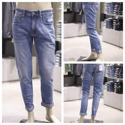 CK Jeans韩国23春J323119男楔形做旧猫须高弹力锥形牛仔裤