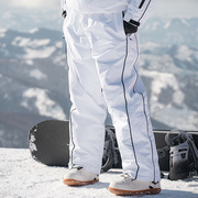 RCTIUEEN滑雪裤男女款冬季户外防水保暖单板双板滑雪裤加大宽松