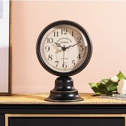 客厅卧室桌面台钟创意床头时钟台式钟表摆件座钟美式复古欧式静音