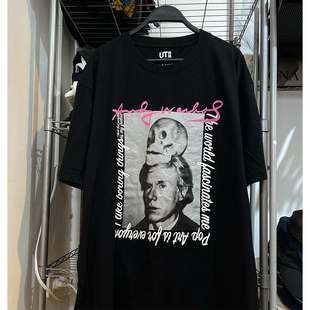 Andy Warhol安迪沃霍尔波普艺术印花短袖美式复古休闲潮牌纯棉t恤