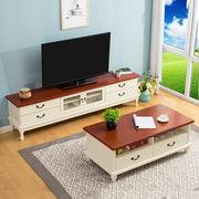 欧式实木电视柜现代简约小户型迷你美式客厅卧室迷你地柜电视柜