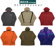 vintage古着外套户外冲锋衣滑雪服棉服，日系复古原宿风孤品夹克w2