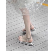 松糕厚底三亚海边罗马夹(罗马夹，)趾凉鞋，女2024年夏季外穿度假平底鞋子