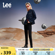Lee419紧身窄脚高腰高弹力黑色女款牛仔长裤潮流LWB1004197KD-669