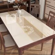 新中式防水防油桌布防烫客厅，轻奢高级感餐桌垫软玻璃茶几桌布