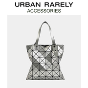 ur包包日本几何菱格女包，时尚大容量轻便菱形，格子包单肩手提托特包