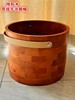 带提手泡脚桶香柏木脚盆橡木足浴盆，耐用实木洗脚盆榫卯结构木桶